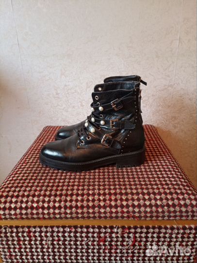 Ботинки жен Zara натур кожа весна 38р