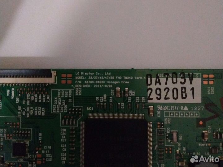 Плата tcon 6870C-0402C