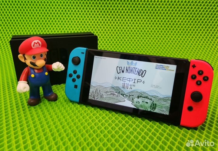 Nintendo Switch rev2 прошитая чипом