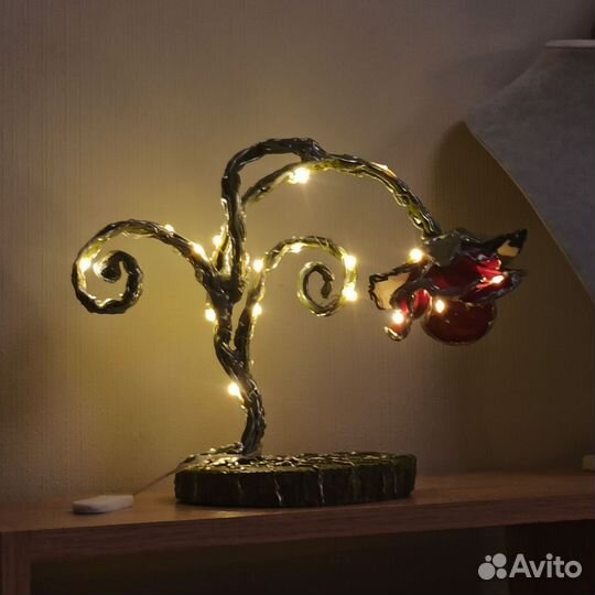 Настольный светильник цветок custom