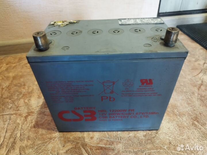 Аккумулятор agm csb 12200 fr