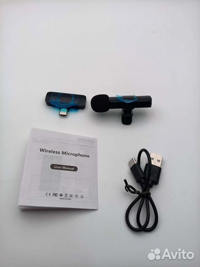 Микрофон петличный беспроводной type-c