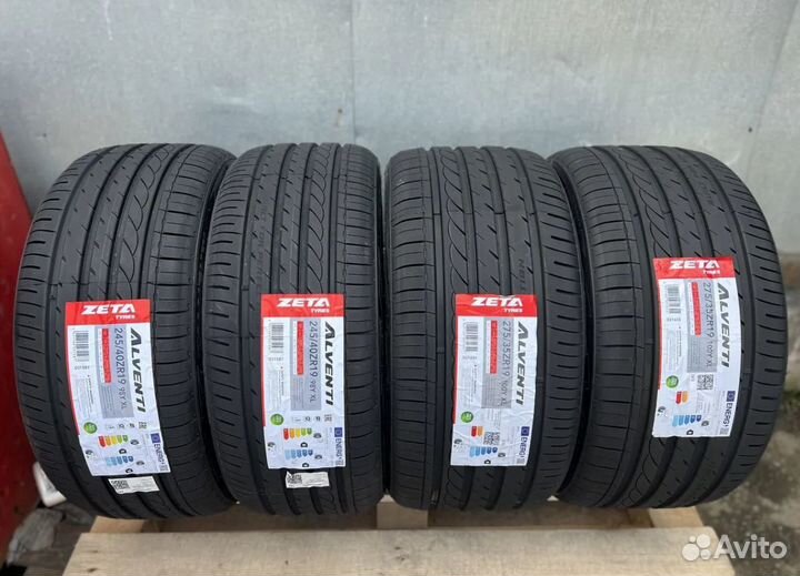 Zeta Alventi 245/40 R19 и 275/35 R19 107Y