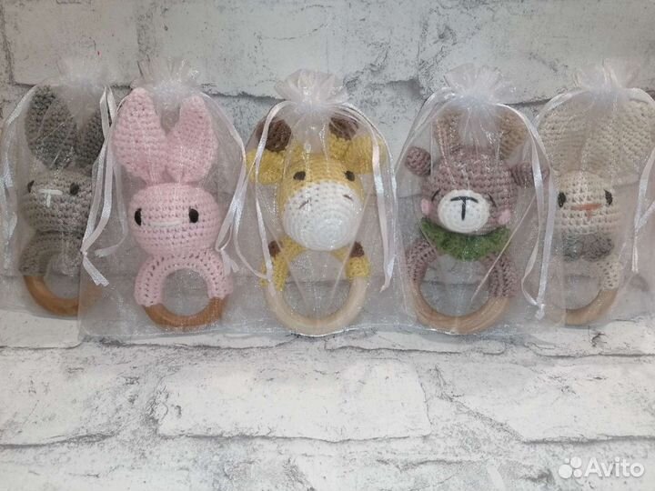 Вязаные погремушки