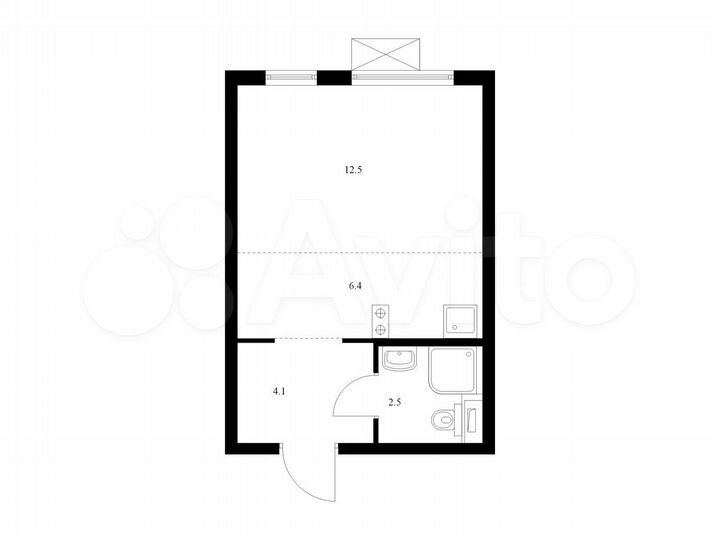 Квартира-студия, 25,5 м², 11/33 эт.