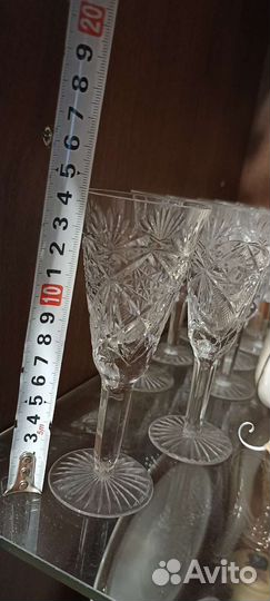 Рюмки стопки бокалы СССР винтаж 10 штук комплект