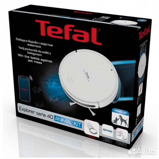 Робот-пылесос Tefal X-plorer serie 40 влажная убор