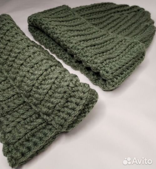 Комплект шапка и снуд зимний женский новый