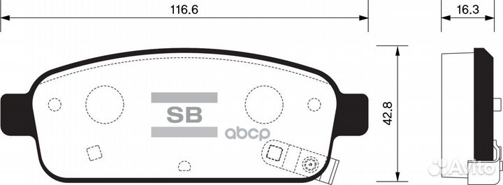 Колодки тормозные Sangsin brake SP1363 (9551619