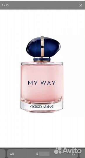 Парфюмерная вода giorgio armani my way