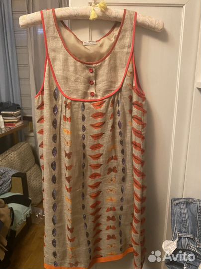 Alberta ferretti платье лен