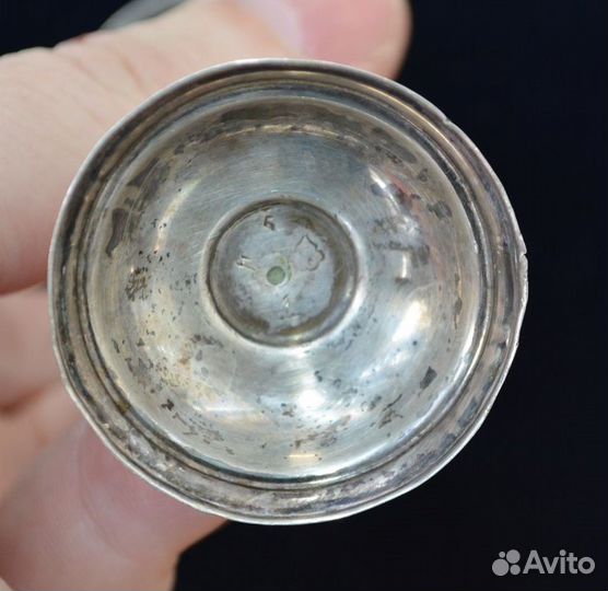 Серебряная рюмка. - 875 пр. кубачи. вес 49.7 гр