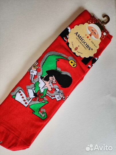 Носки новогодние (5 пар) новые