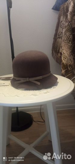 Шляпа фетровая женская