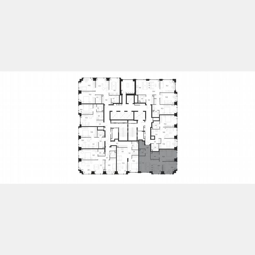 3-к. квартира, 71 м², 27/54 эт.