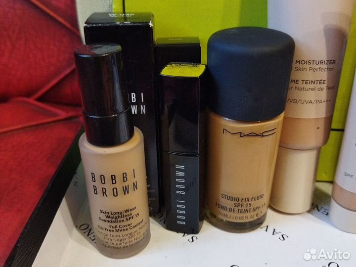 Тональные YSL, Bobbi Brown, Laura Mercier