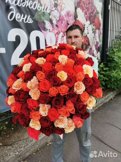 Доставка цветов и букетов Киров Букет роз 25 51 10