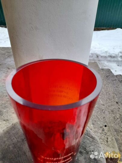 Ваза цветное стекло/герб/дарственная