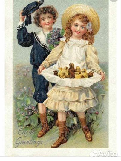 Ватная игрушка статуэтка пасхальная