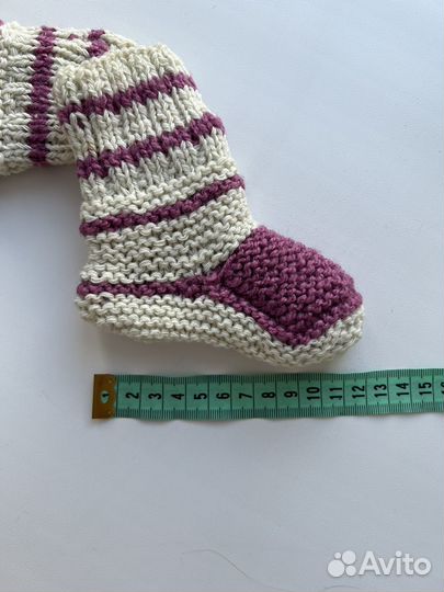 Пинетки носки детские вязаные ручной работы