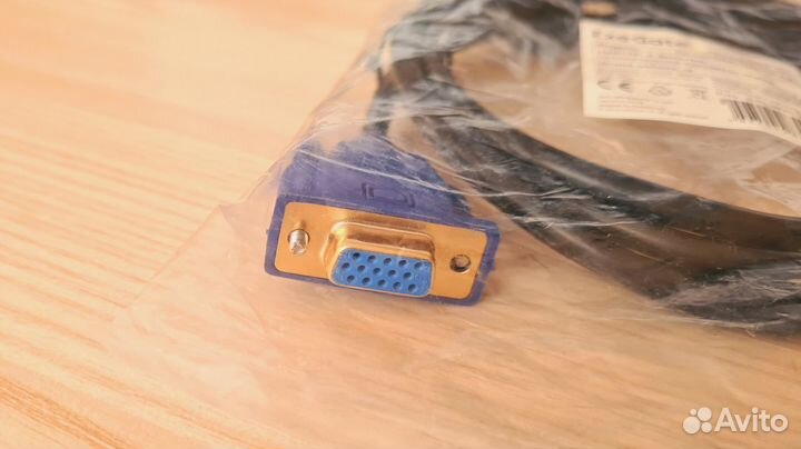 Новый Кабель VGA - VGA (папа - мама) 1.8м