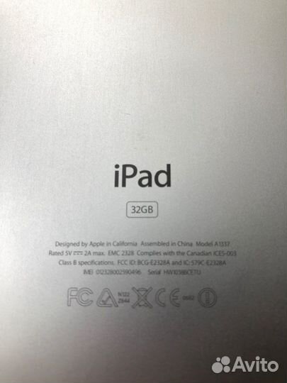 iPad 32GB + WiFi (A1337)