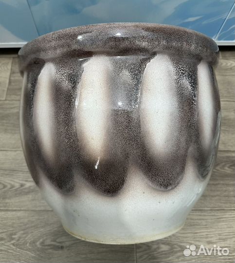 Горшок керамический большой напольный