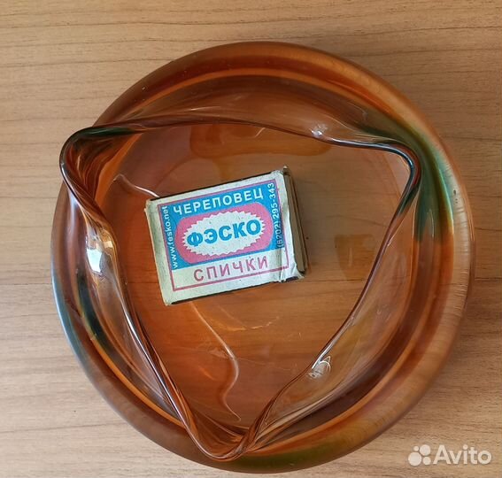 Пепельница стеклянная СССР