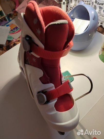 Коньки детские раздвижные oxylane 32-36р(Декатлон)