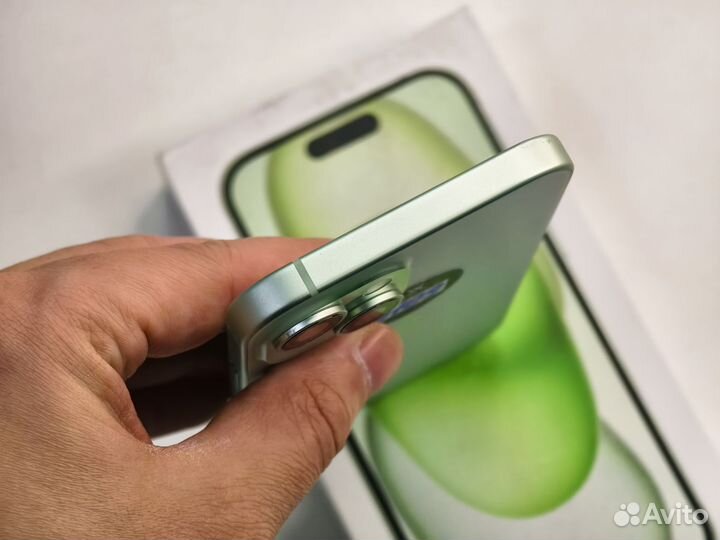 99%Акб iPhone 15 128Gb Green Sim+Esim