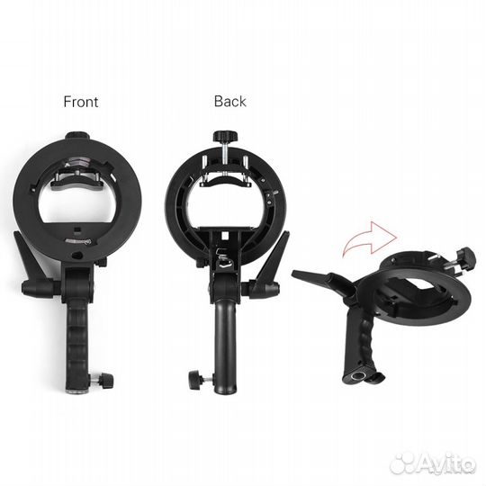 Кронштейн с ручкой к софтбоксу вспышки + Bowens