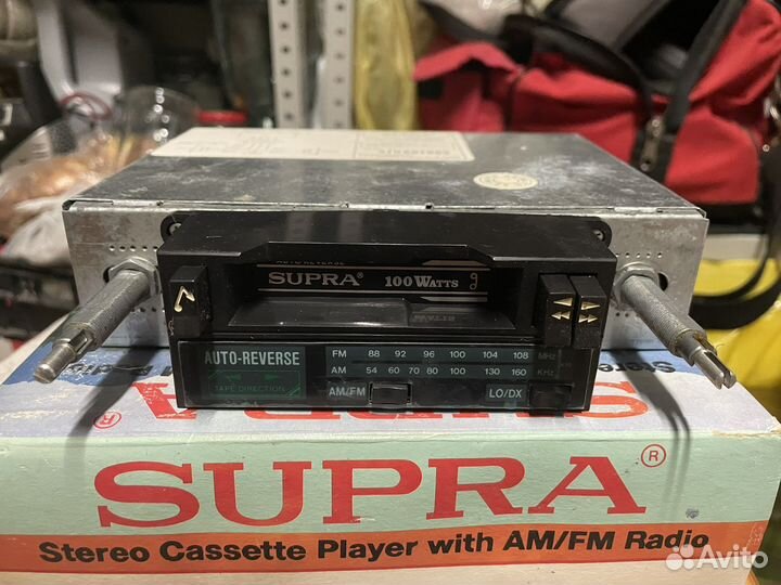 Кассетная автомагнитола Supra из 90х