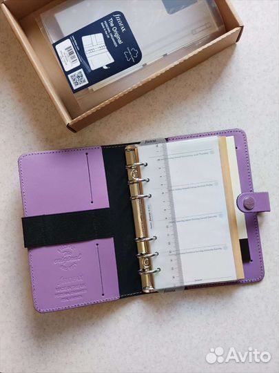 Кожаный ежедневник на кольцах Filofax
