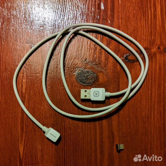 Магнитный кабель USB белый 1 м