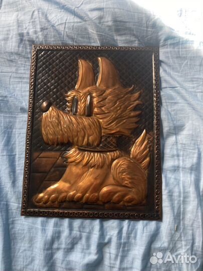 Панно чеканка медь