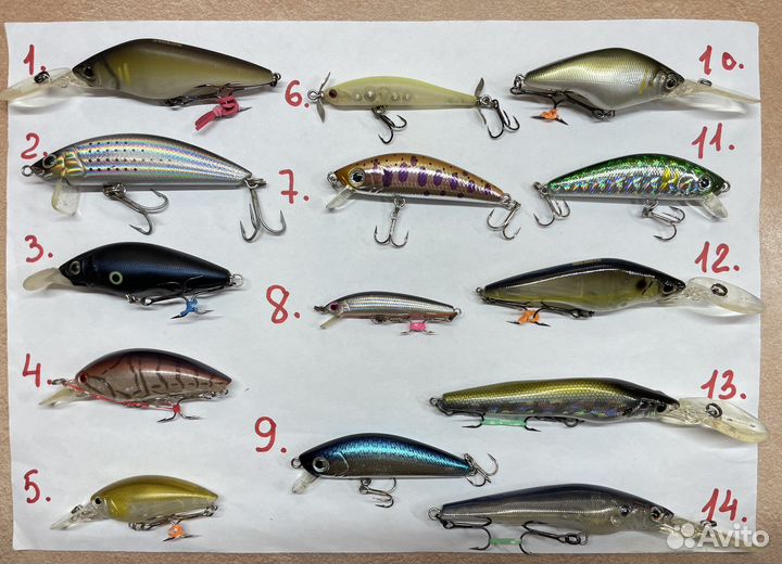 Воблеры Yo-zuri,Pontoon21, ZipBaits и др