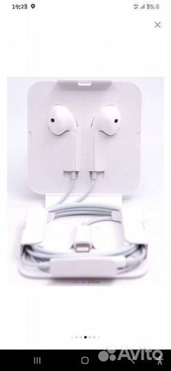 Наушники apple earpods lightning