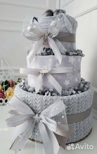 Торт из памперсов подгузников