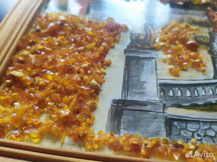 Картина с янтарем Кëнигсберг