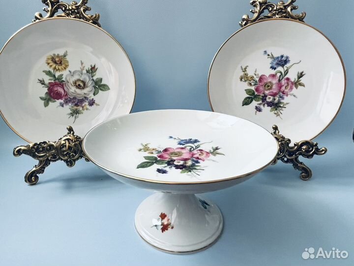 Ваза для фруктов Furstenberg Германия винтаж