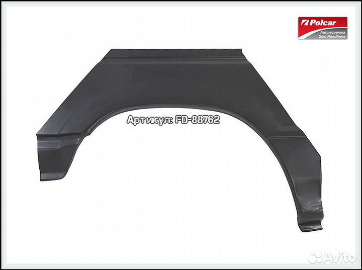 Ремонтная арка заднего Mitsubishi Pajero 2 поколен