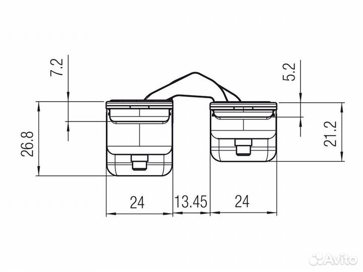 Скрытая петля Krona Koblenz Kombi Hybrid