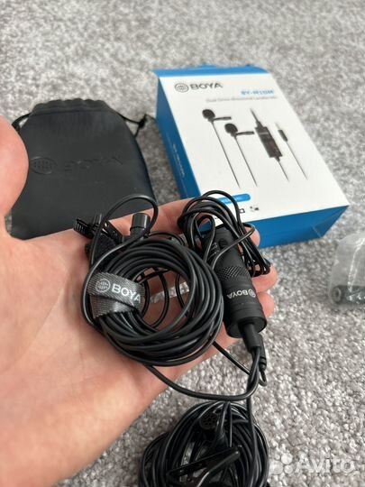 Петличный микрофон boya, петличка