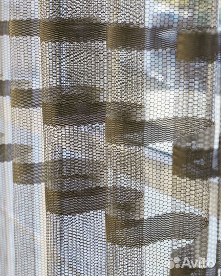 Крупная сетка тюль Фрида Хаки