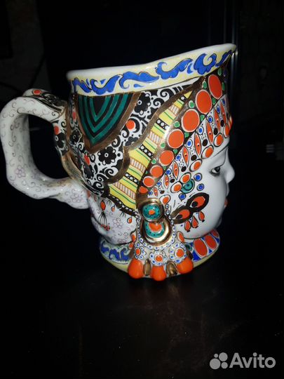 Чашки фарфоровые лфз(голова восточной женщины)