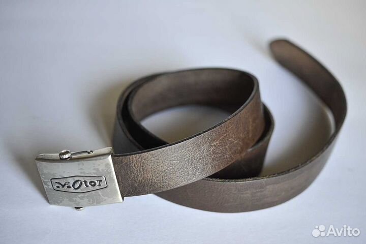 Мужской кожаный коричневый ремень Motor - Оригинал
