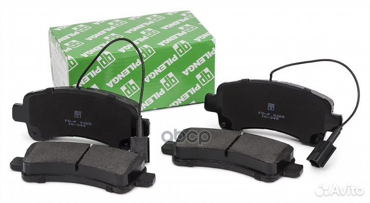 Колодки тормозные дисковые задние с датчиком fd
