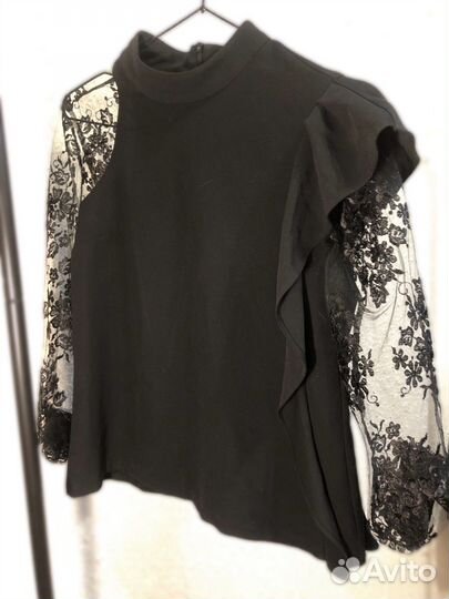 Блузка женская 42 44 чёрная