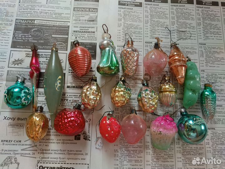 Елочные игрушки СССР