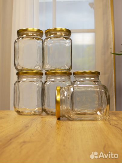 Набор стеклянных банок для хранения 9 штук, 650 мл
